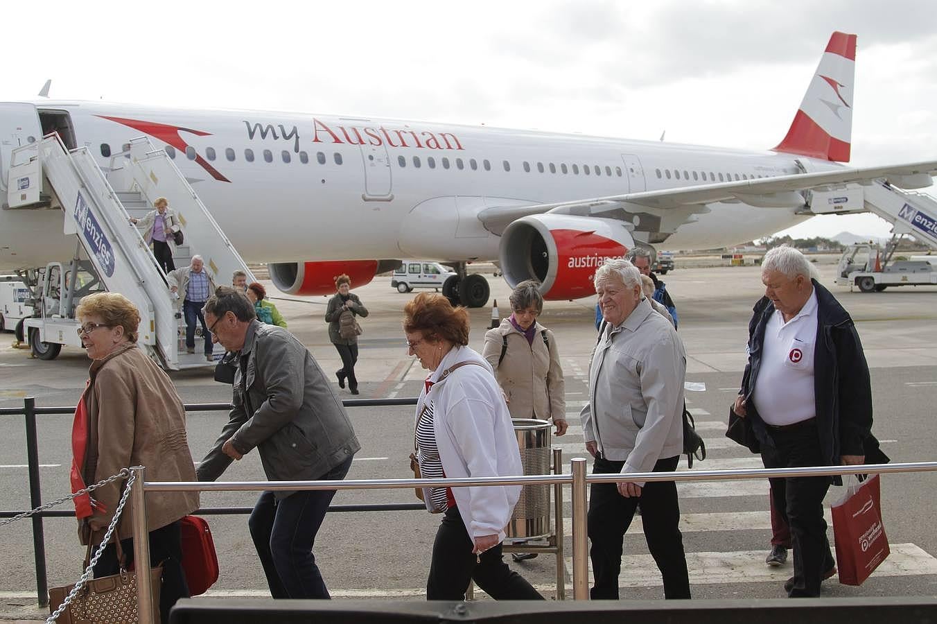 Primera oleada de turistas austriacos