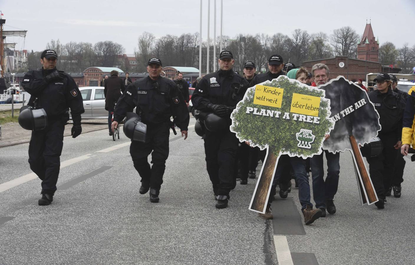 Protesta contra el G7 en Alemania