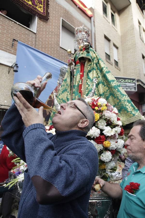 La Virgen de la Fuensanta regresa a su santuario de Algezares