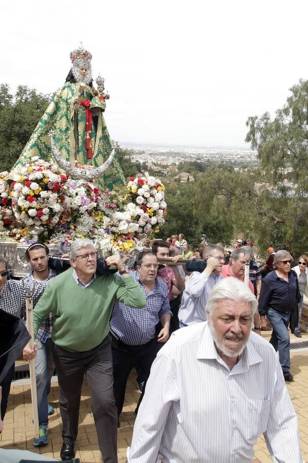La Virgen de la Fuensanta regresa a su santuario de Algezares