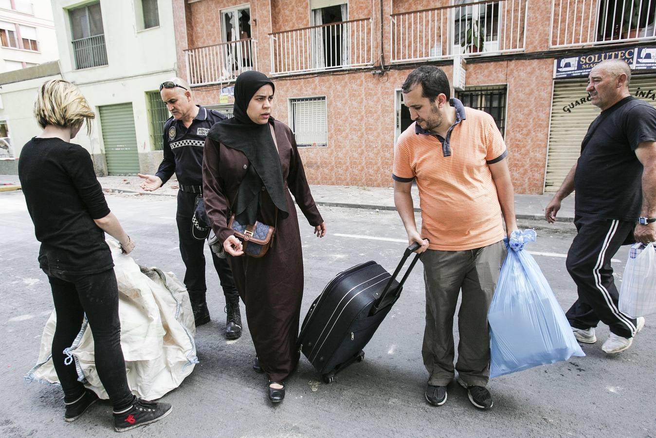 Día después del derrumbe del edificio en Elche