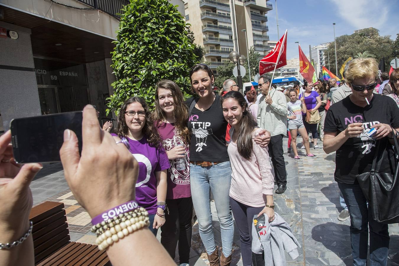 Mil personas se manifiestan en Cartagena contra las políticas de austeridad