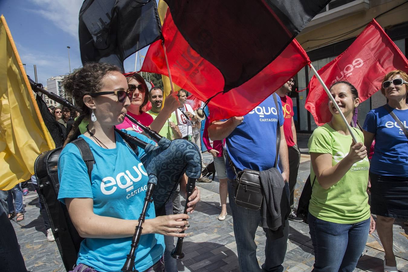 Mil personas se manifiestan en Cartagena contra las políticas de austeridad