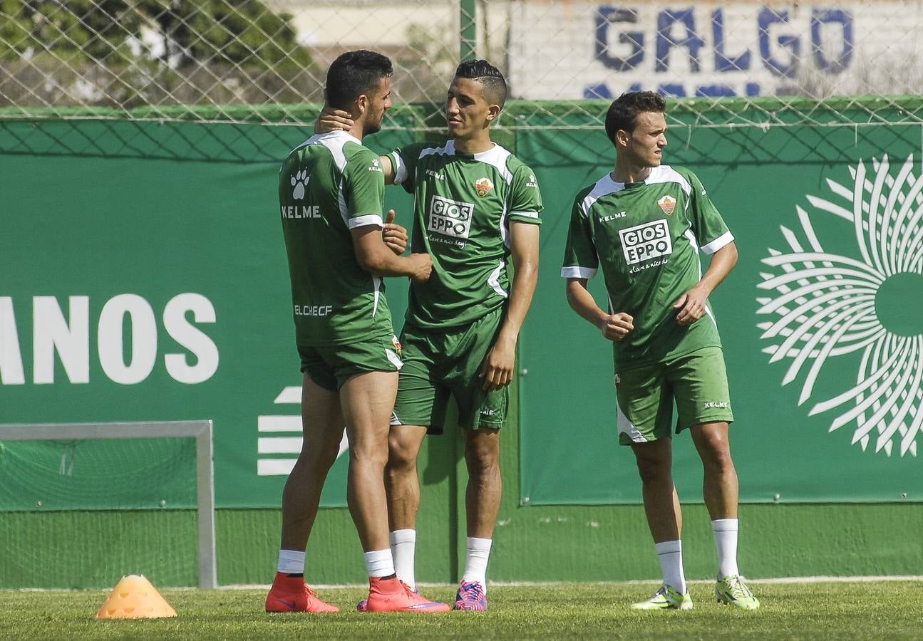 Escribá ensaya con Samu Martínez