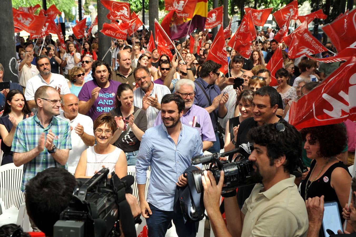 Acto de Alberto Garzón en Murcia