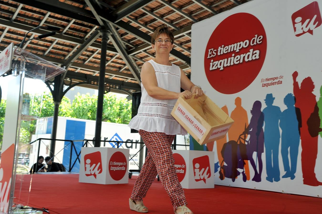 Acto de Alberto Garzón en Murcia