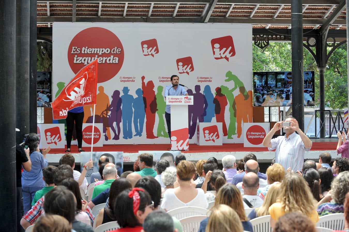 Acto de Alberto Garzón en Murcia