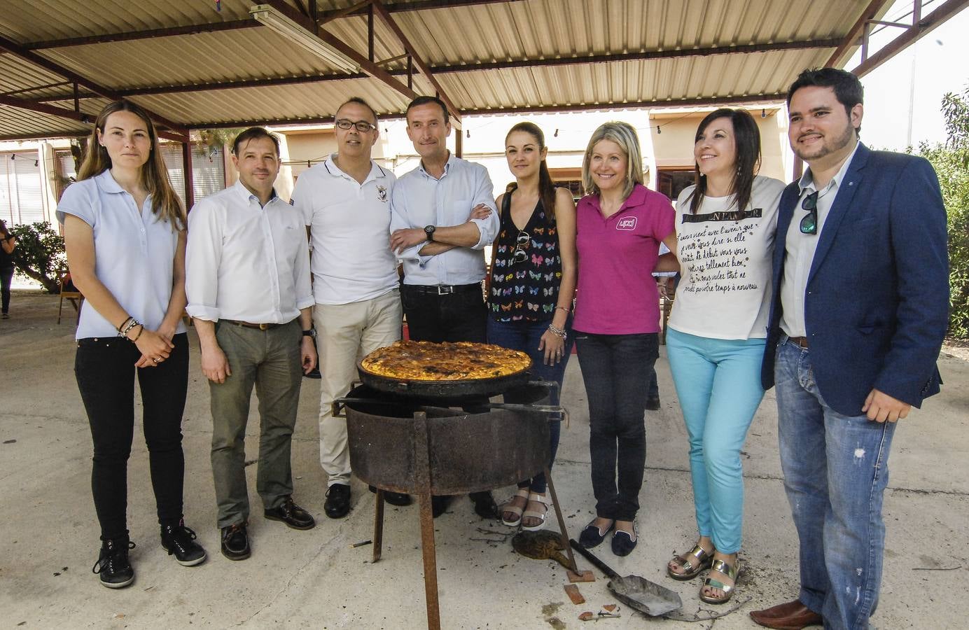 Los Amigos del Arroz con Costra con los candidatos a la Alcaldía