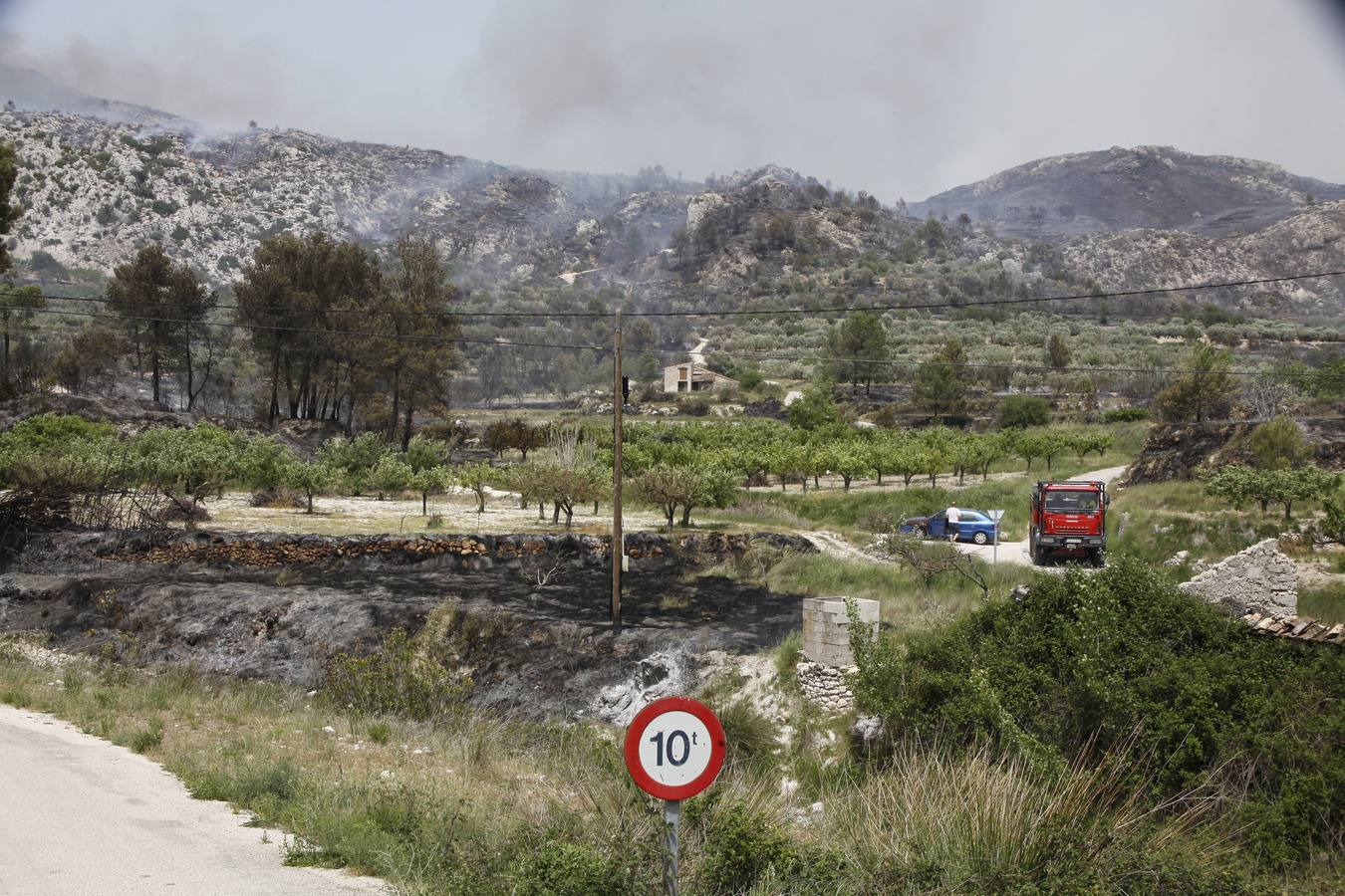 Incendio en La Vall d&#039; Ebo