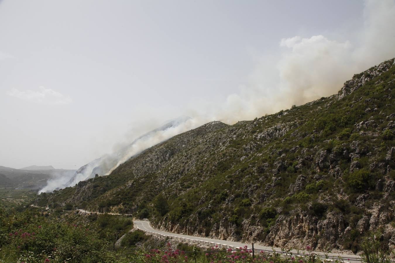 Incendio en La Vall d&#039; Ebo