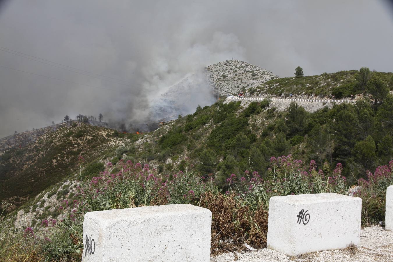 Incendio en La Vall d&#039; Ebo