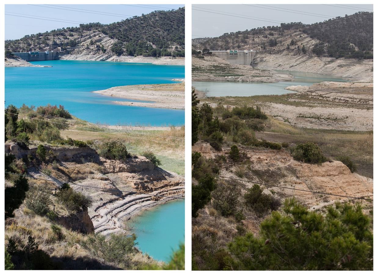 El embalse del Amadoiro, bajo mínimo