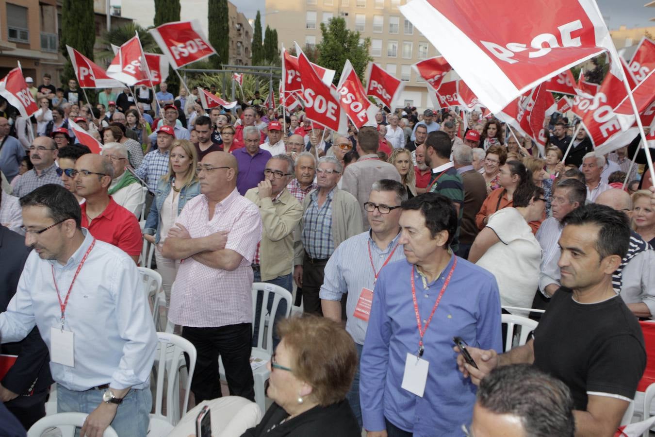 Mitin de Alfonso Guerra en Lorca