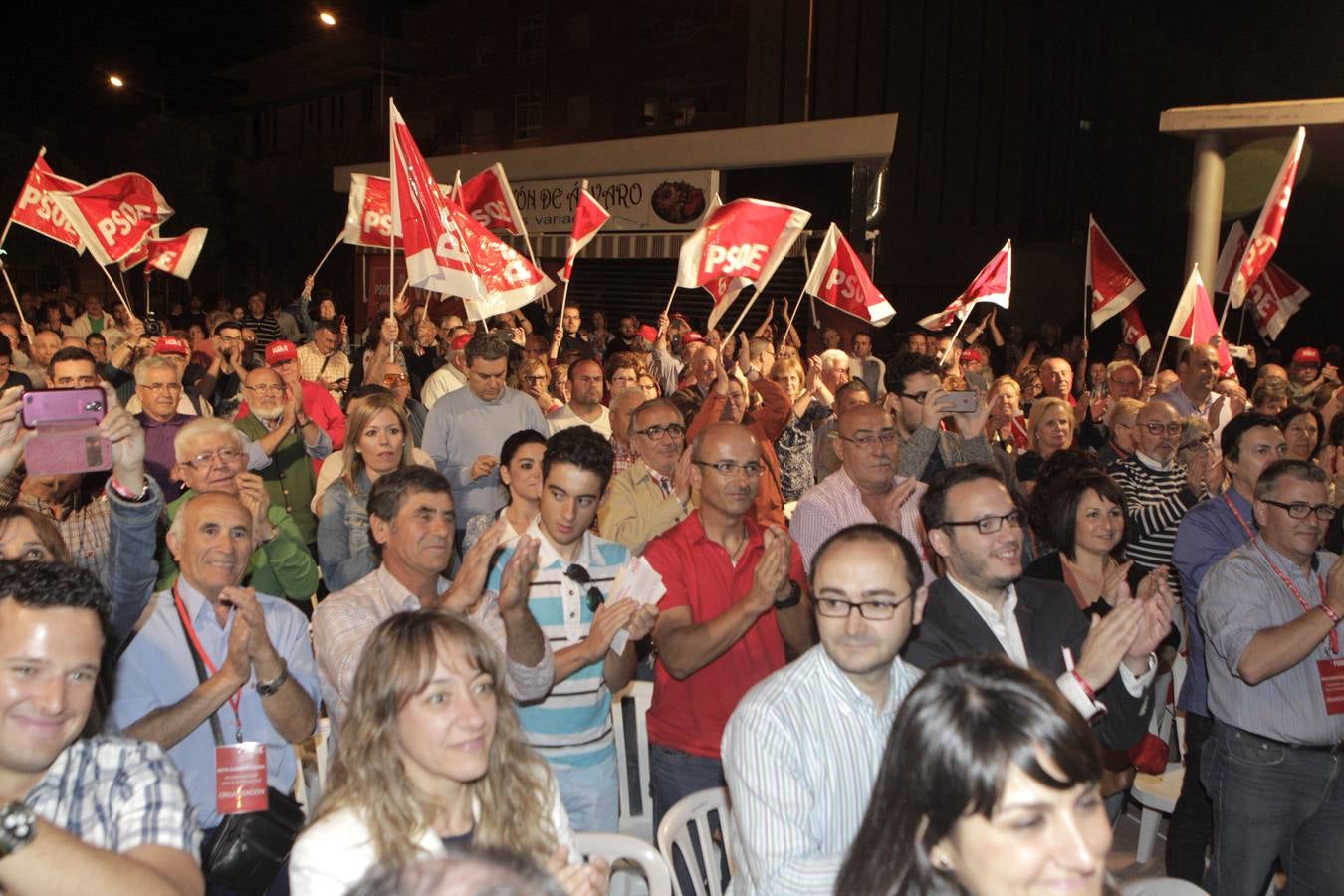 Mitin de Alfonso Guerra en Lorca