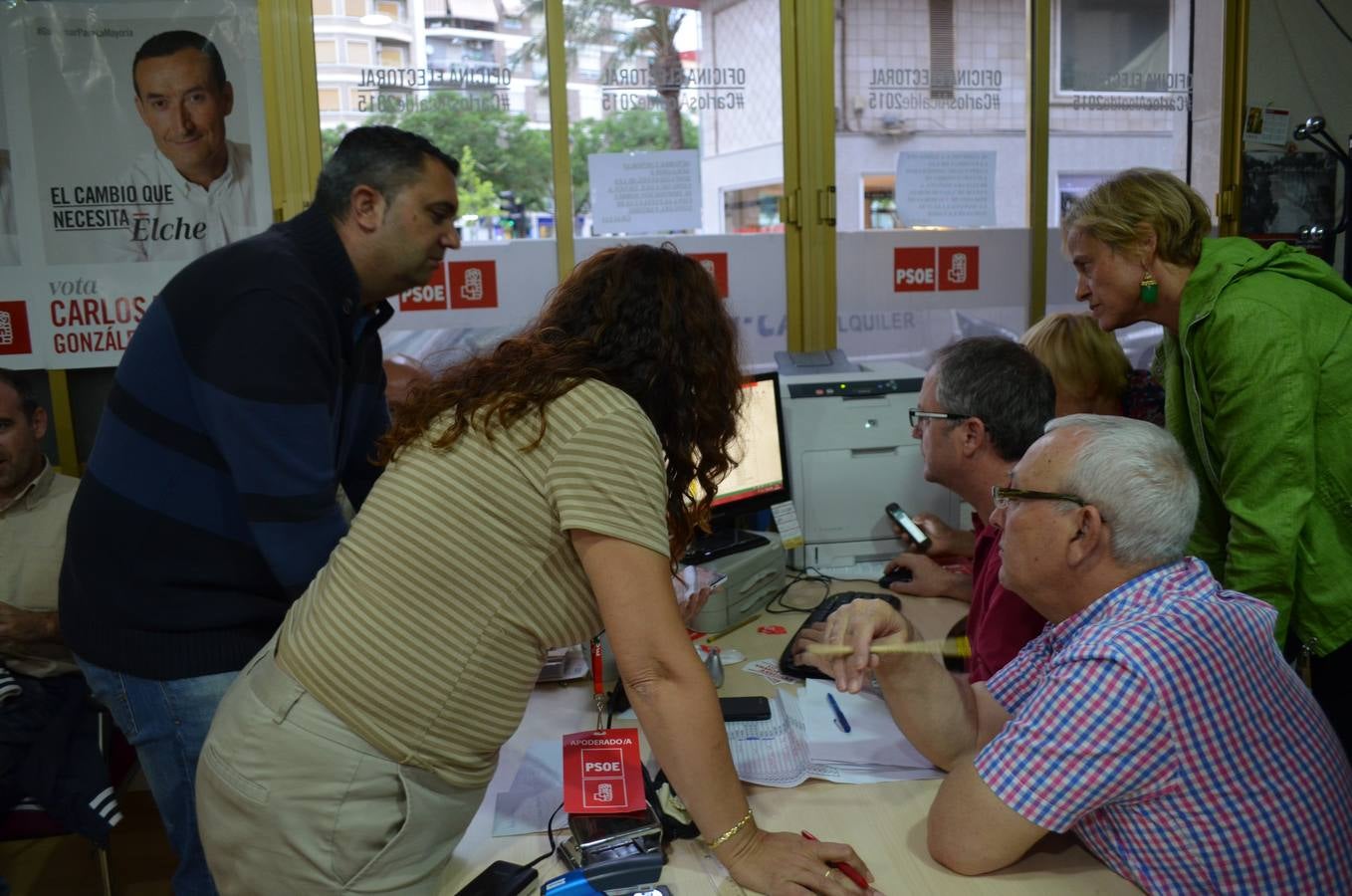 Noche electoral en la sede del PSOE de Elche