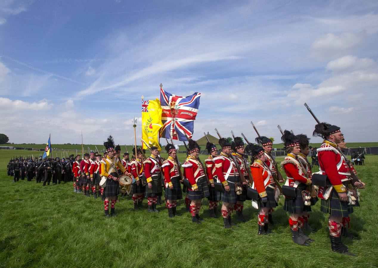 Recreación de la batalla de Waterloo