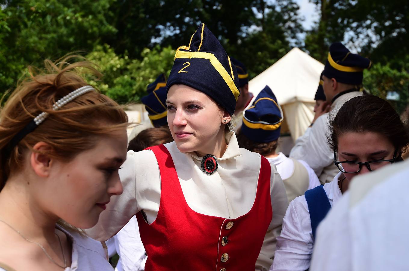 Recreación de la batalla de Waterloo