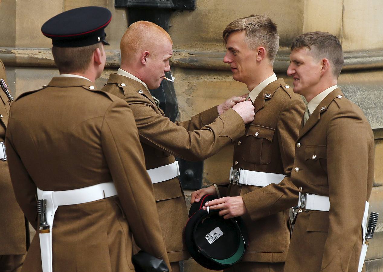 Recreación de la batalla de Waterloo