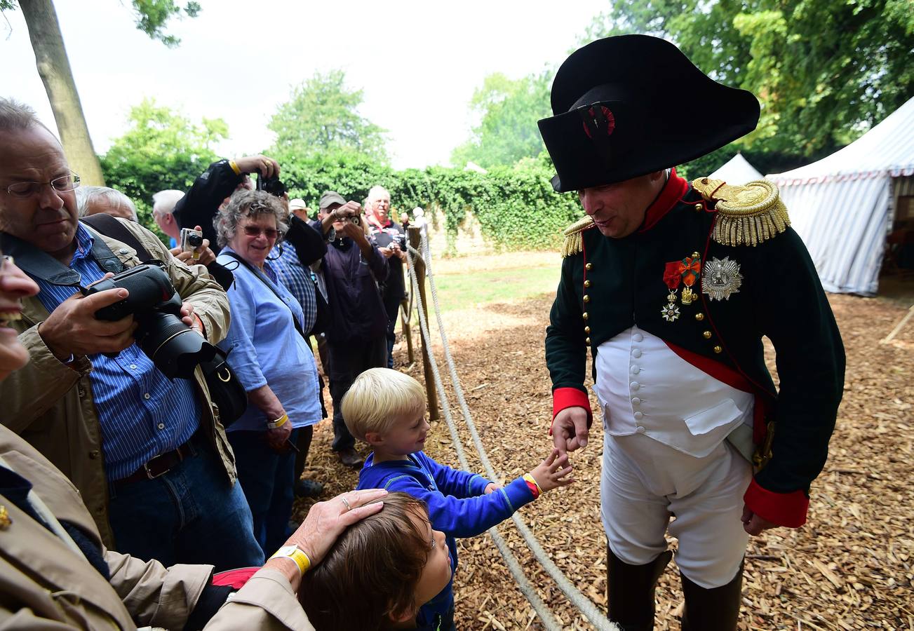 Recreación de la batalla de Waterloo