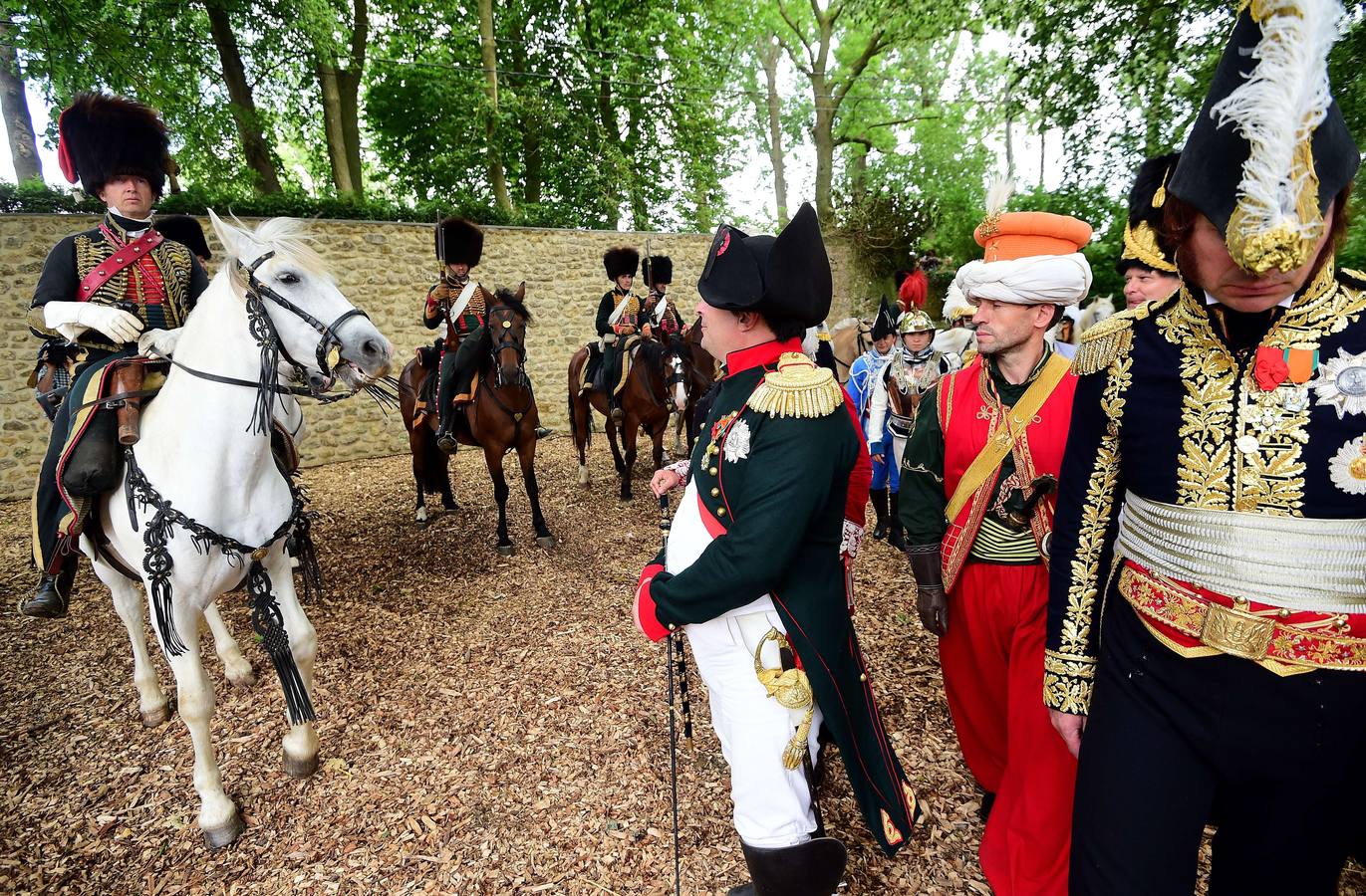 Recreación de la batalla de Waterloo