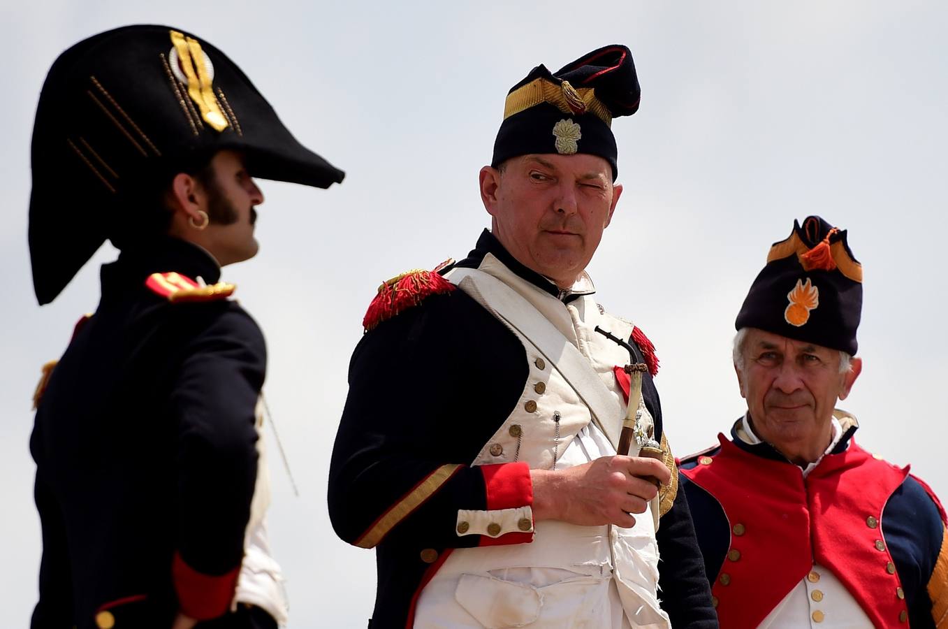 Recreación de la batalla de Waterloo