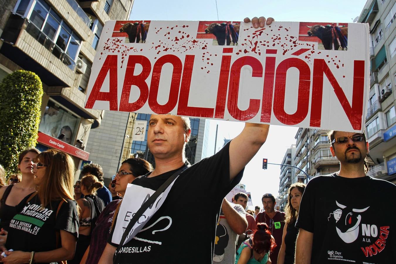 Manifestación antitaurina en Alicante