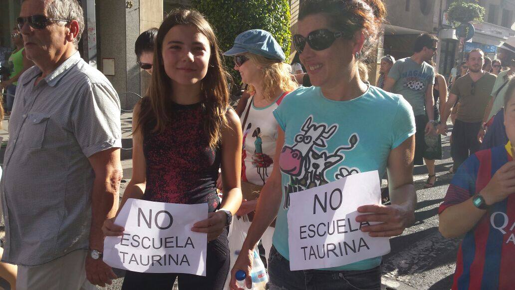 Manifestación antitaurina en Alicante