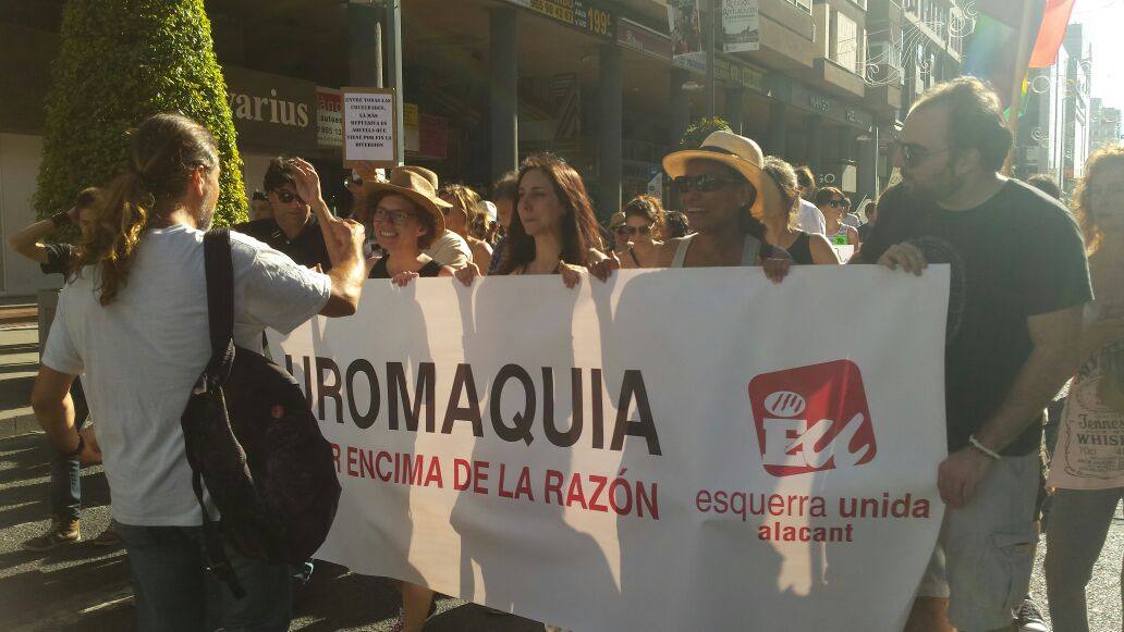 Manifestación antitaurina en Alicante