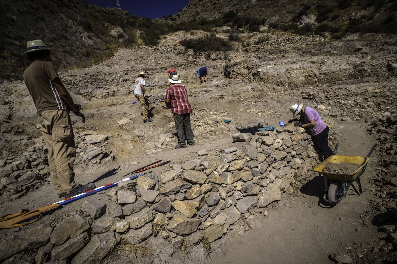 Excavación arqueológica en la Ladera del Castillo de Callosa del Segura