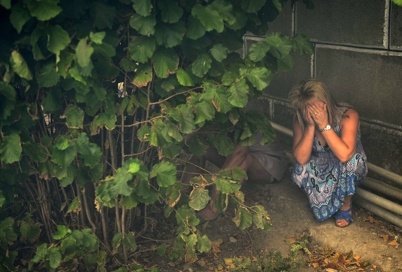 Un devastador incendio sacude Orense