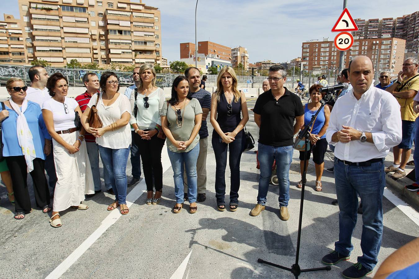 Inauguración del vial que une el barrio de San Blas con Princesa Mercedes y Alipark