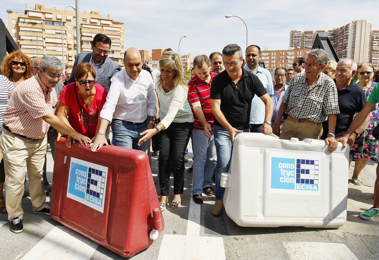 Inauguración del vial que une el barrio de San Blas con Princesa Mercedes y Alipark