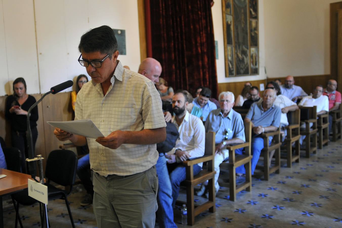 Pleno en el Ayuntamiento de Elche