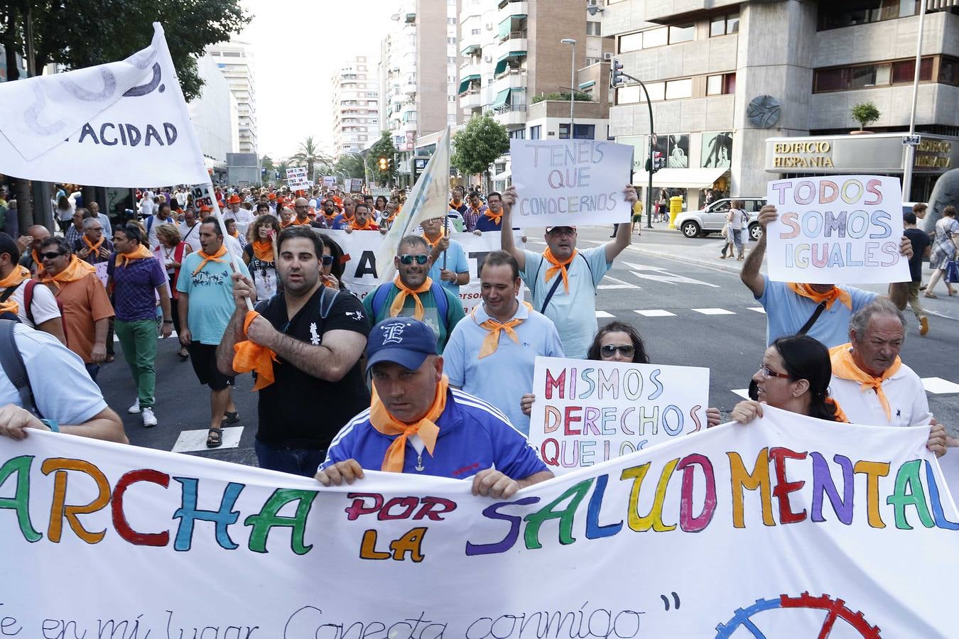 Las asociaciones de salud mental protestan en Murcia