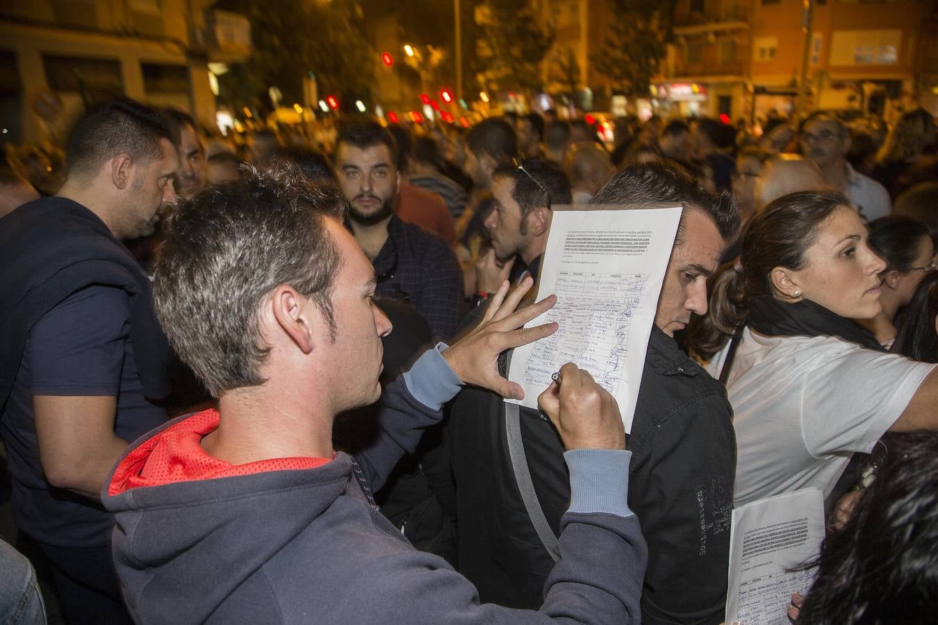 Concentración en Cartagena por la muerte de Gregorio Javier