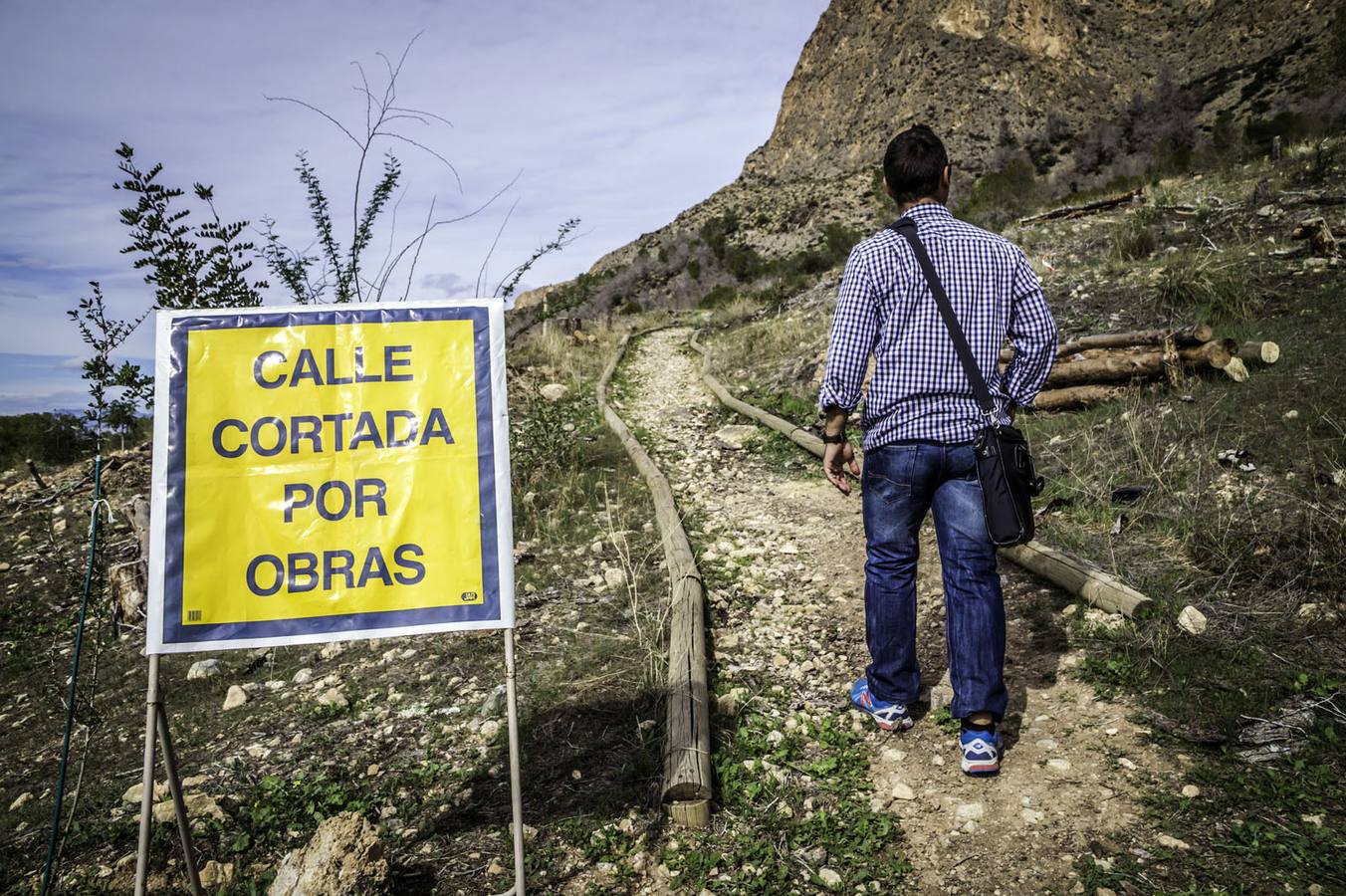 Un escavadora astillará todos los árboles arrasados por el tomicus