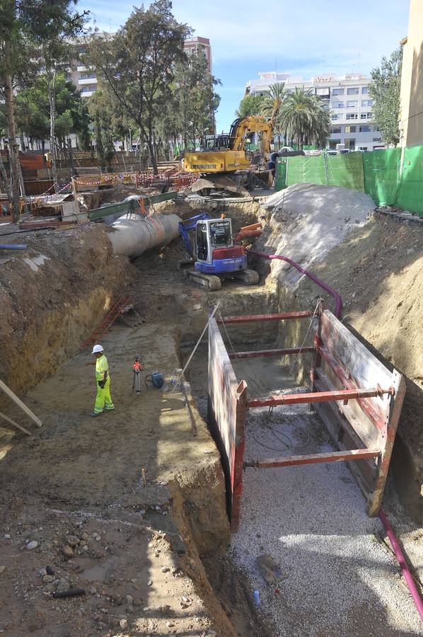 Restraso en las obras del colector de Carrús