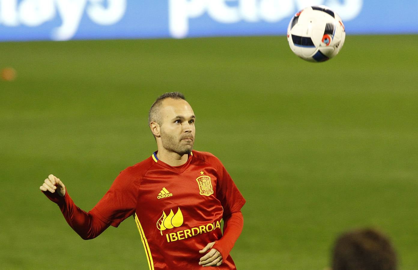 Entrenamiento de la selección española en el Rico Pérez