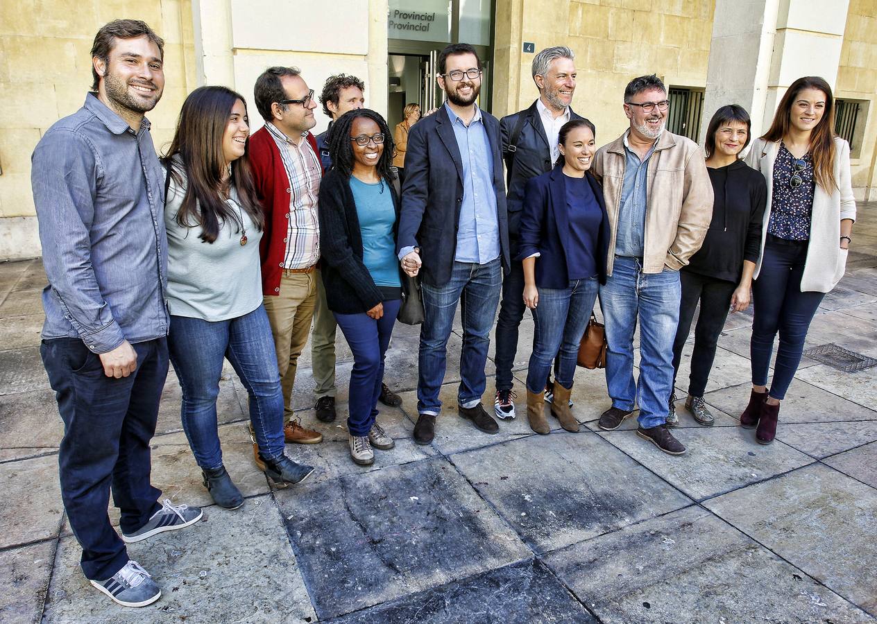 Presentación en la Junta Electoral de las listas de Compromis-Podemos