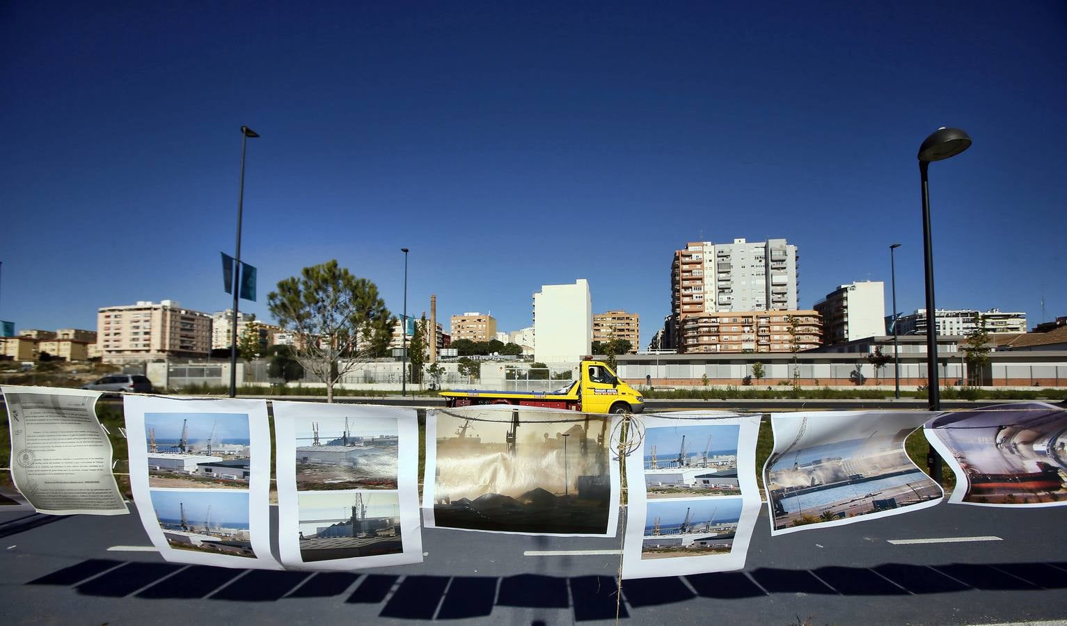 Vecinos de Gra Vía Sur de Alicante, contra los graneles