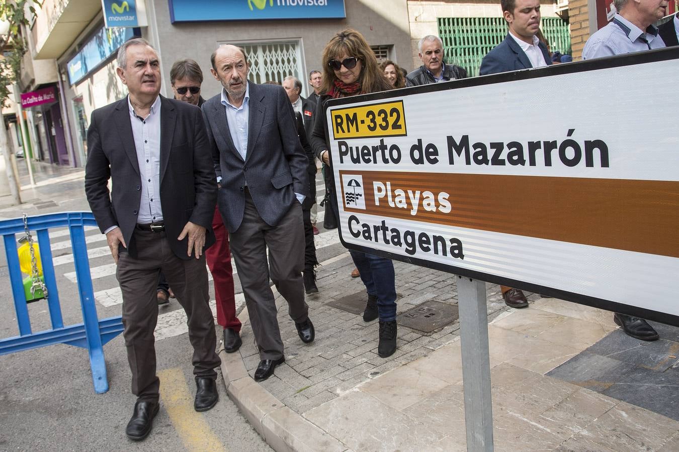 Rubalcaba advierte en Mazarrón de que «Ciudadanos es la derecha &#039;profident&#039;»