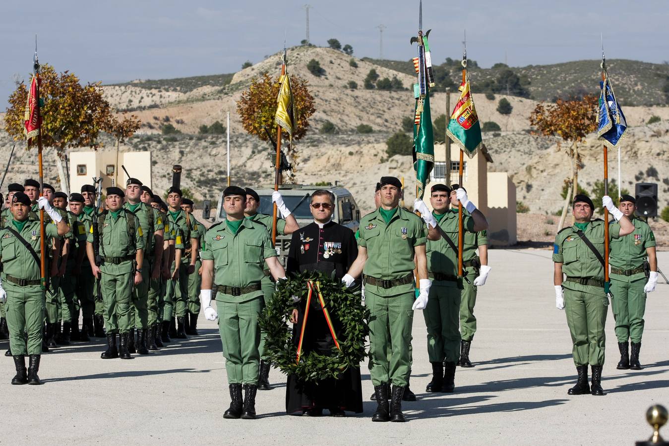 Parada para festejar la Inmaculada en la Bripac