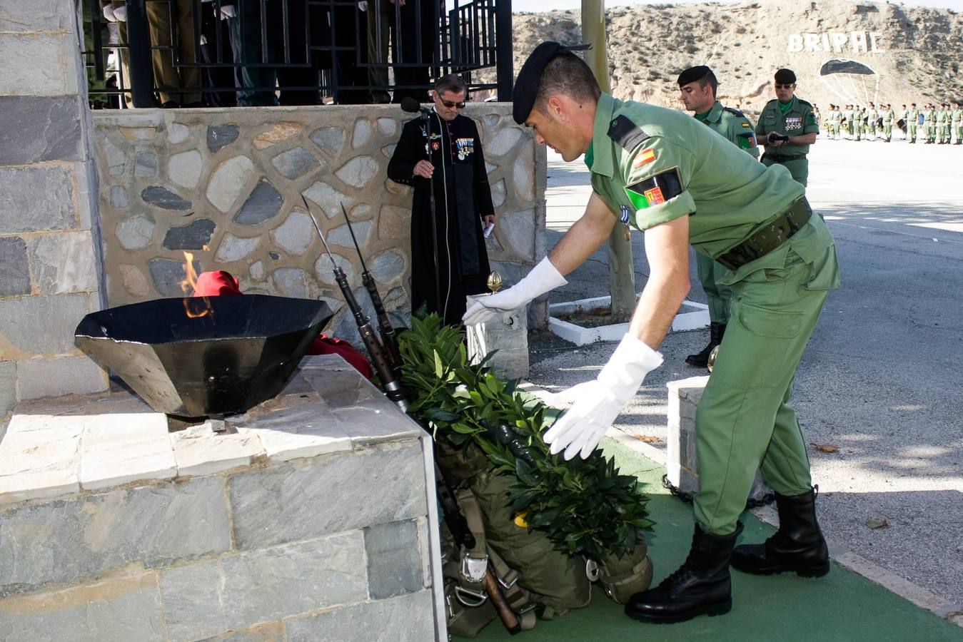 Parada para festejar la Inmaculada en la Bripac
