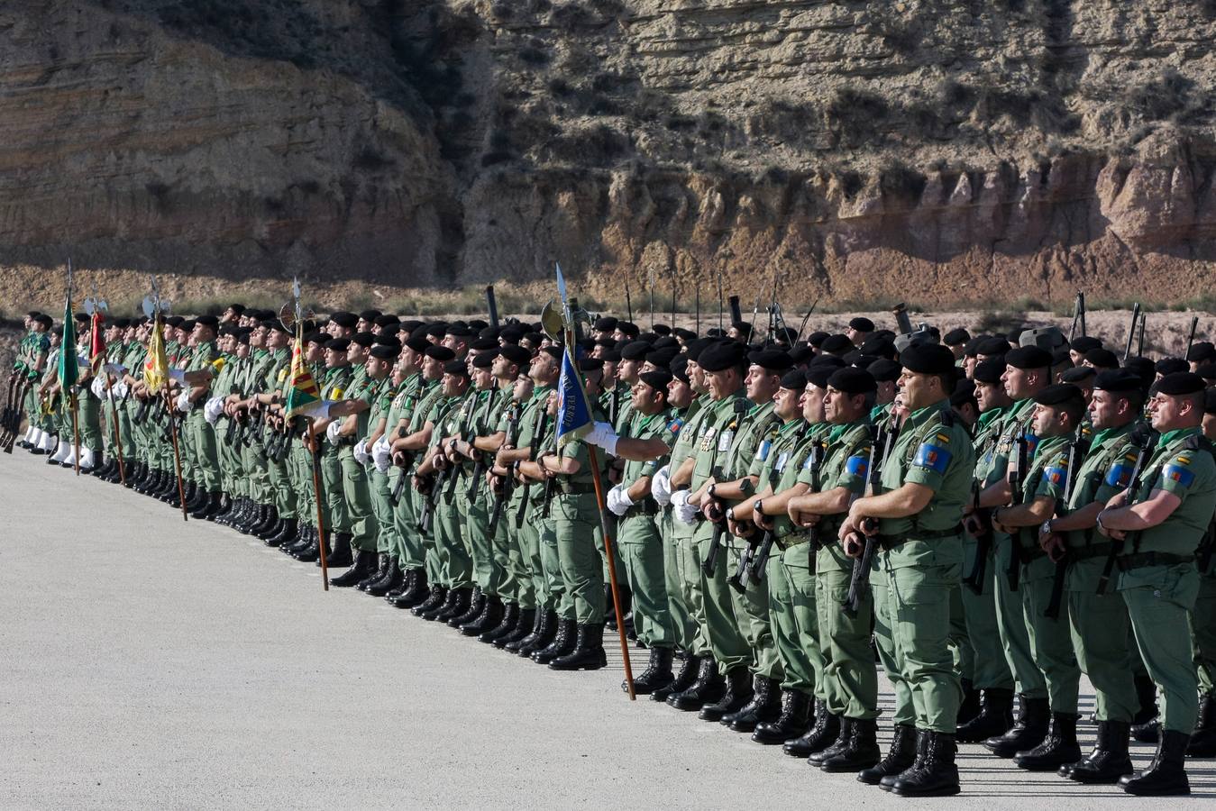 Parada para festejar la Inmaculada en la Bripac