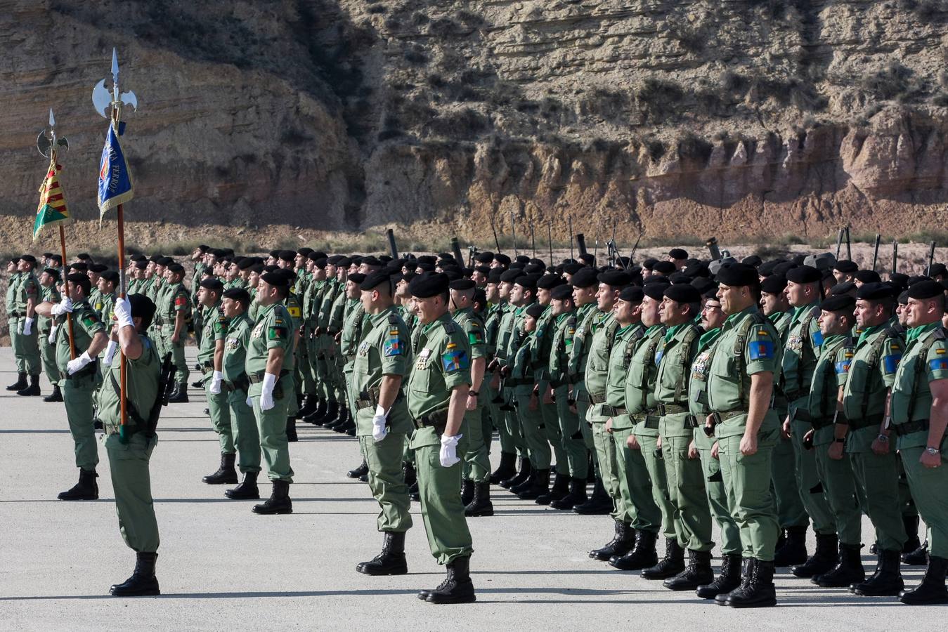 Parada para festejar la Inmaculada en la Bripac
