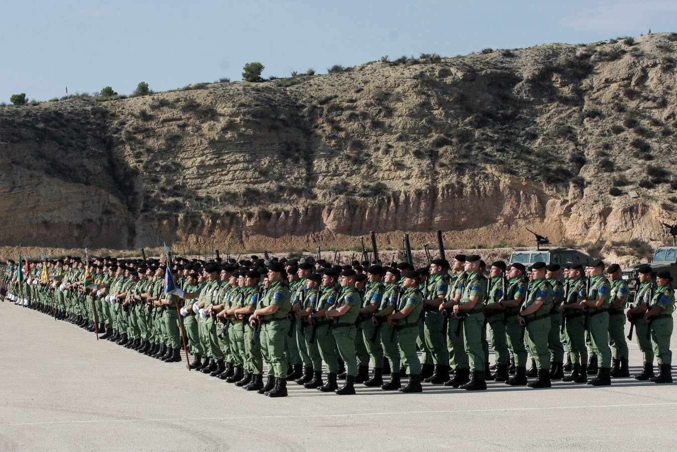 Parada para festejar la Inmaculada en la Bripac