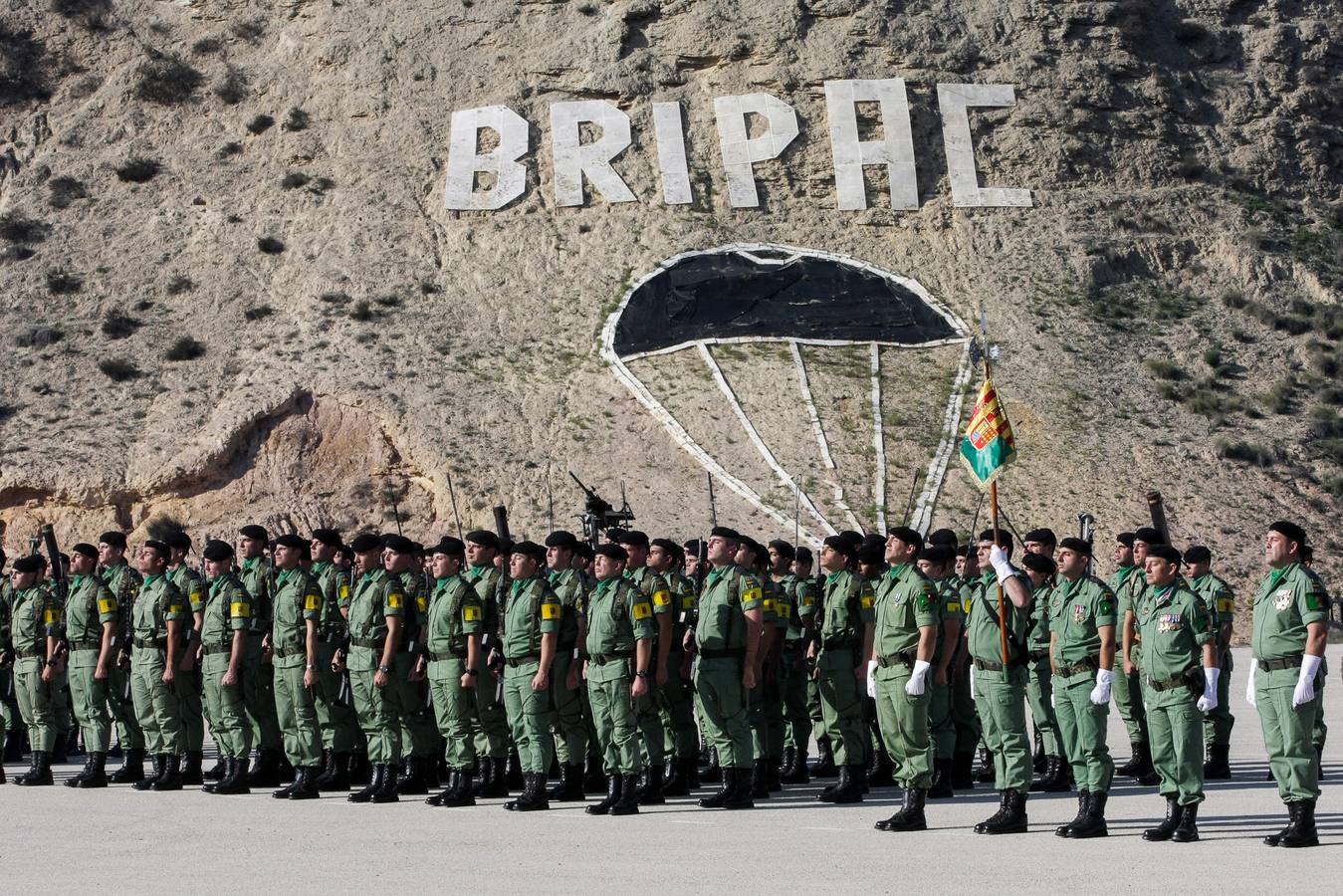 Parada para festejar la Inmaculada en la Bripac
