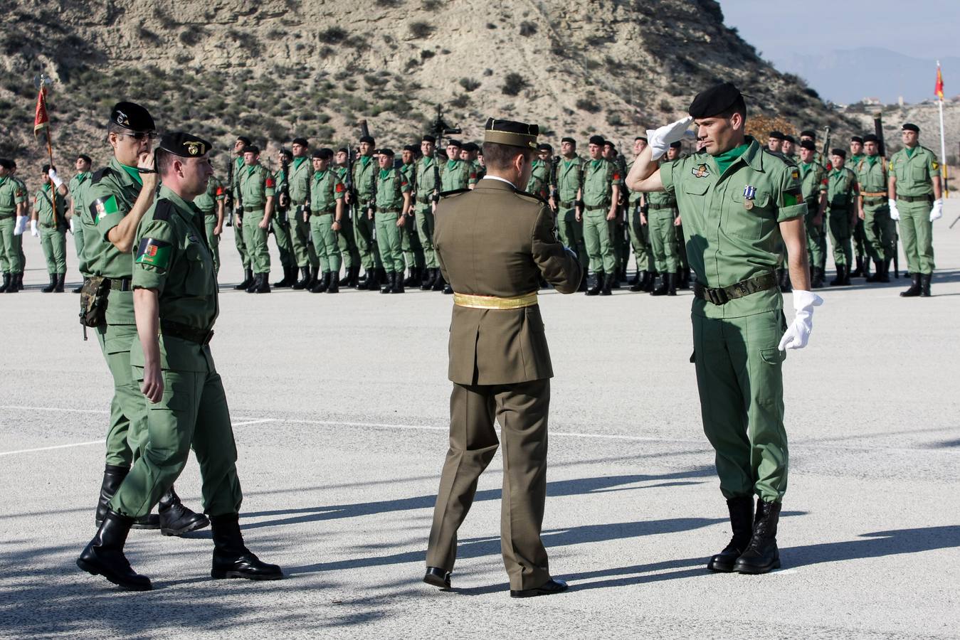 Parada para festejar la Inmaculada en la Bripac