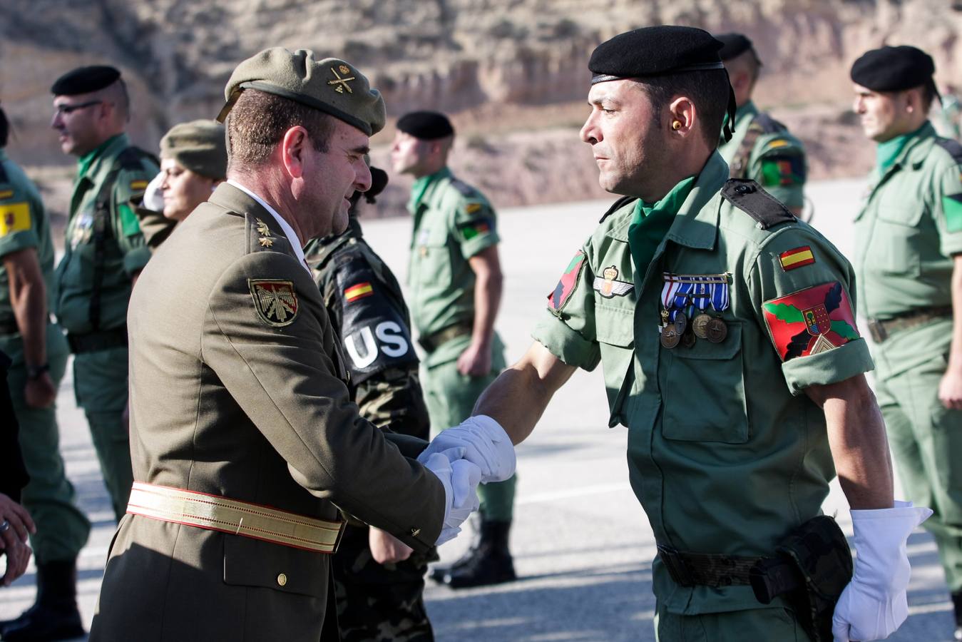 Parada para festejar la Inmaculada en la Bripac