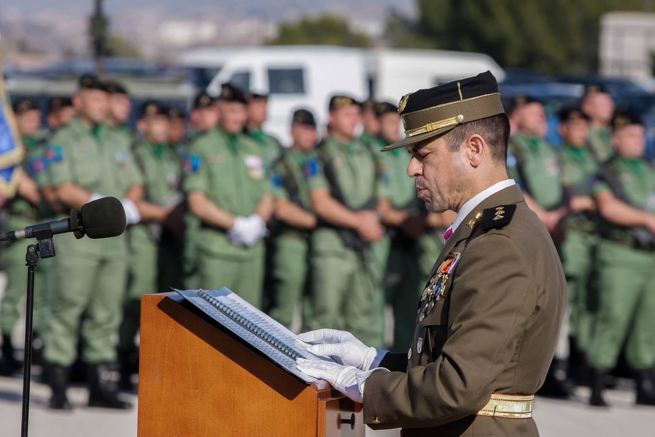 Parada para festejar la Inmaculada en la Bripac